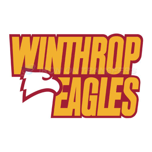 Winthrop Eagles Logo T-shirts Iron On Transfers N7011 - Click Image to Close